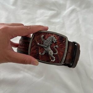 Cuadra Mens Genuine cayman fuscus Skin Belt